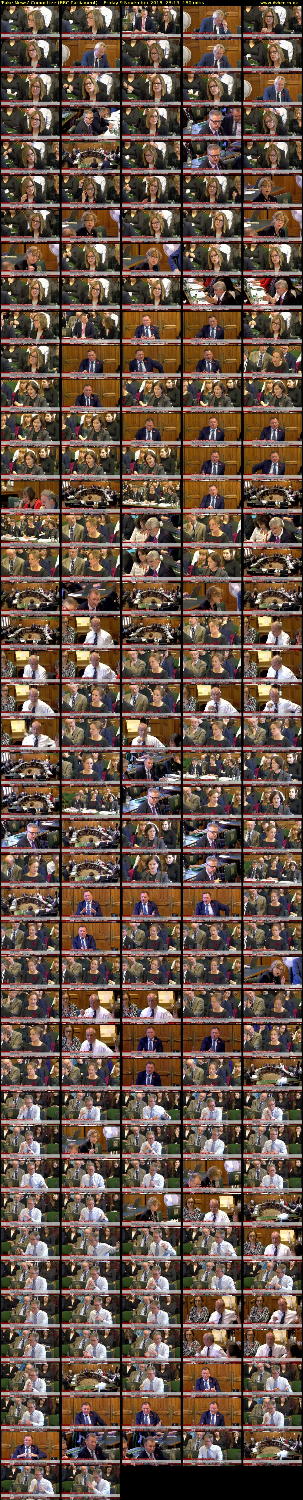 'Fake News' Committee (BBC Parliament) Friday 9 November 2018 23:15 - 02:15