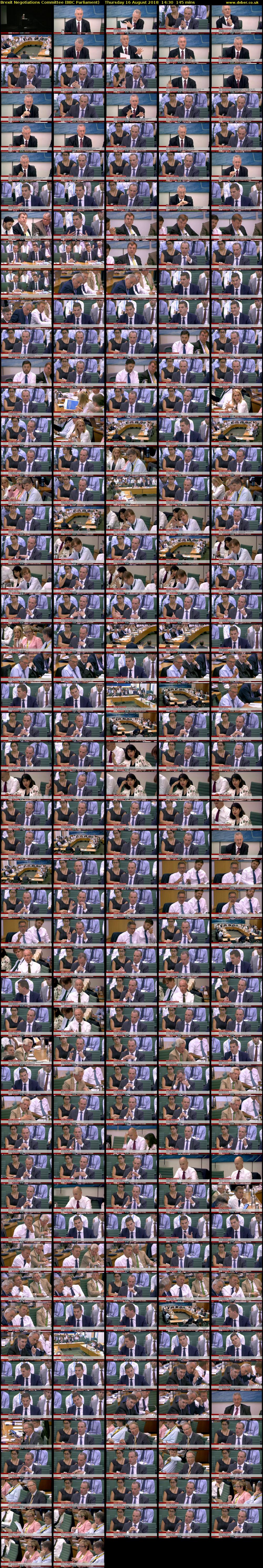 Brexit Negotiations Committee (BBC Parliament) Thursday 16 August 2018 14:30 - 16:55