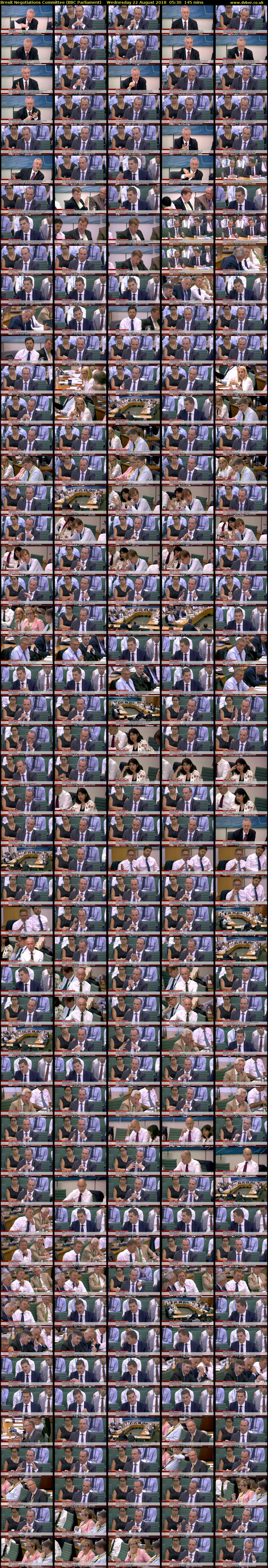 Brexit Negotiations Committee (BBC Parliament) Wednesday 22 August 2018 05:30 - 07:55