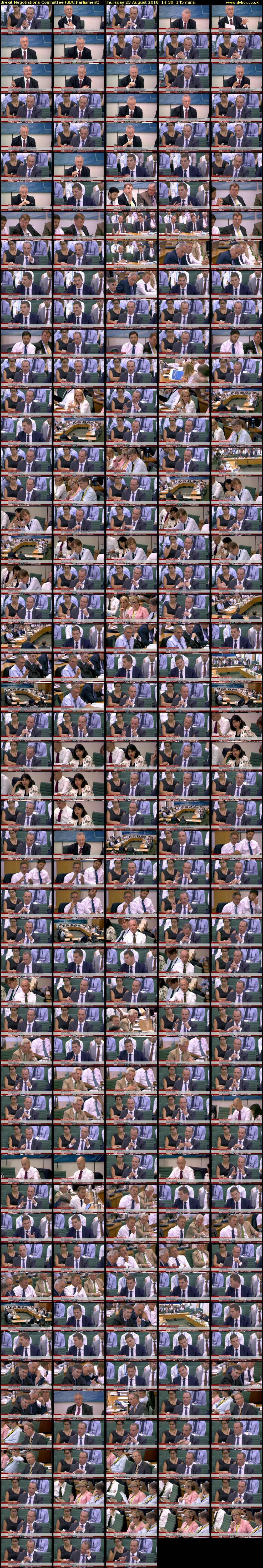 Brexit Negotiations Committee (BBC Parliament) Thursday 23 August 2018 14:30 - 16:55