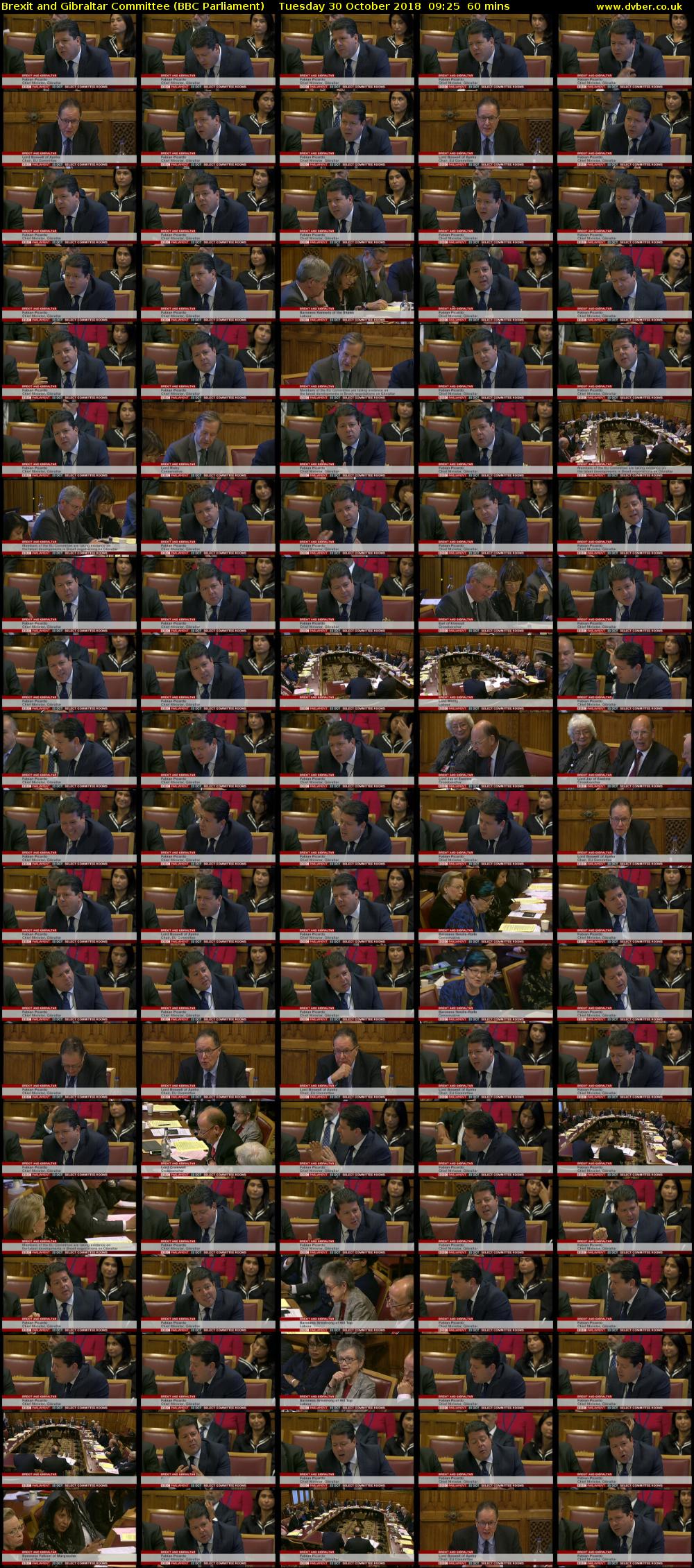 Brexit and Gibraltar Committee (BBC Parliament) Tuesday 30 October 2018 09:25 - 10:25