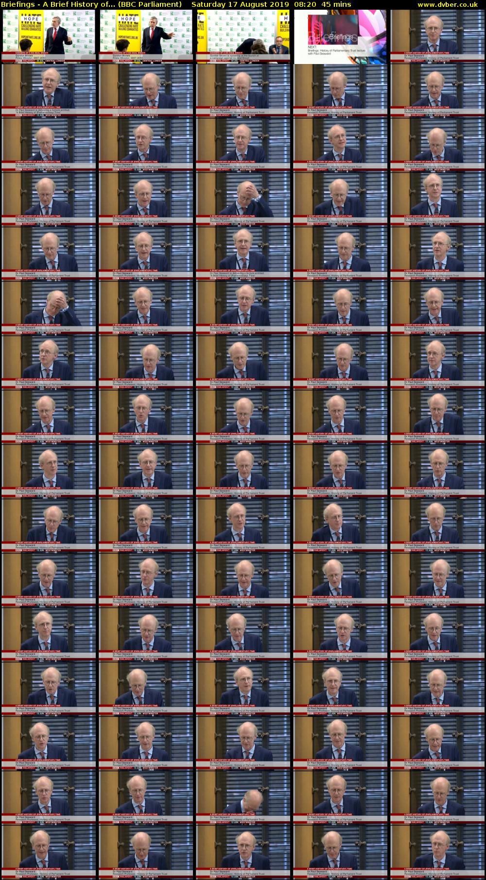 Briefings - A Brief History of... (BBC Parliament) Saturday 17 August 2019 08:20 - 09:05