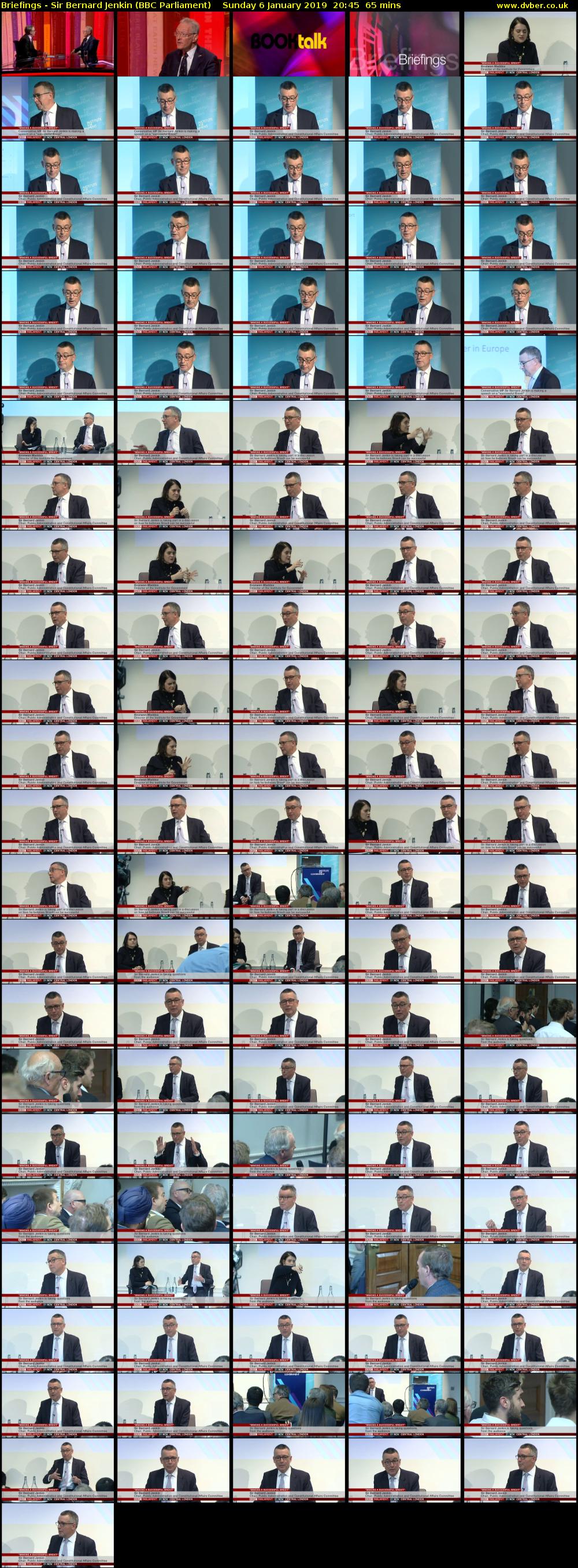 Briefings - Sir Bernard Jenkin (BBC Parliament) Sunday 6 January 2019 20:45 - 21:50