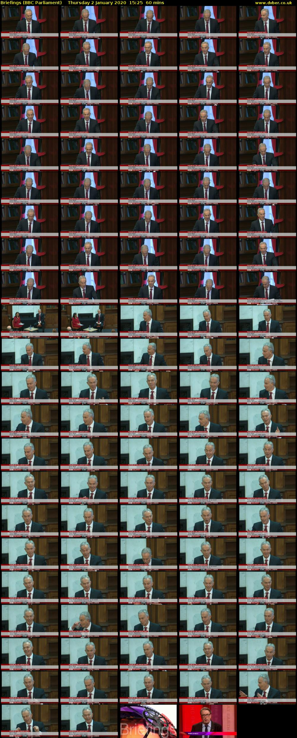Briefings (BBC Parliament) Thursday 2 January 2020 15:25 - 16:25