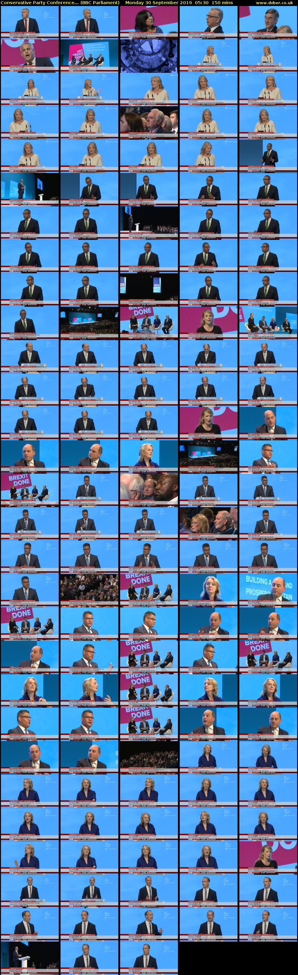 Conservative Party Conference... (BBC Parliament) Monday 30 September 2019 05:30 - 08:00