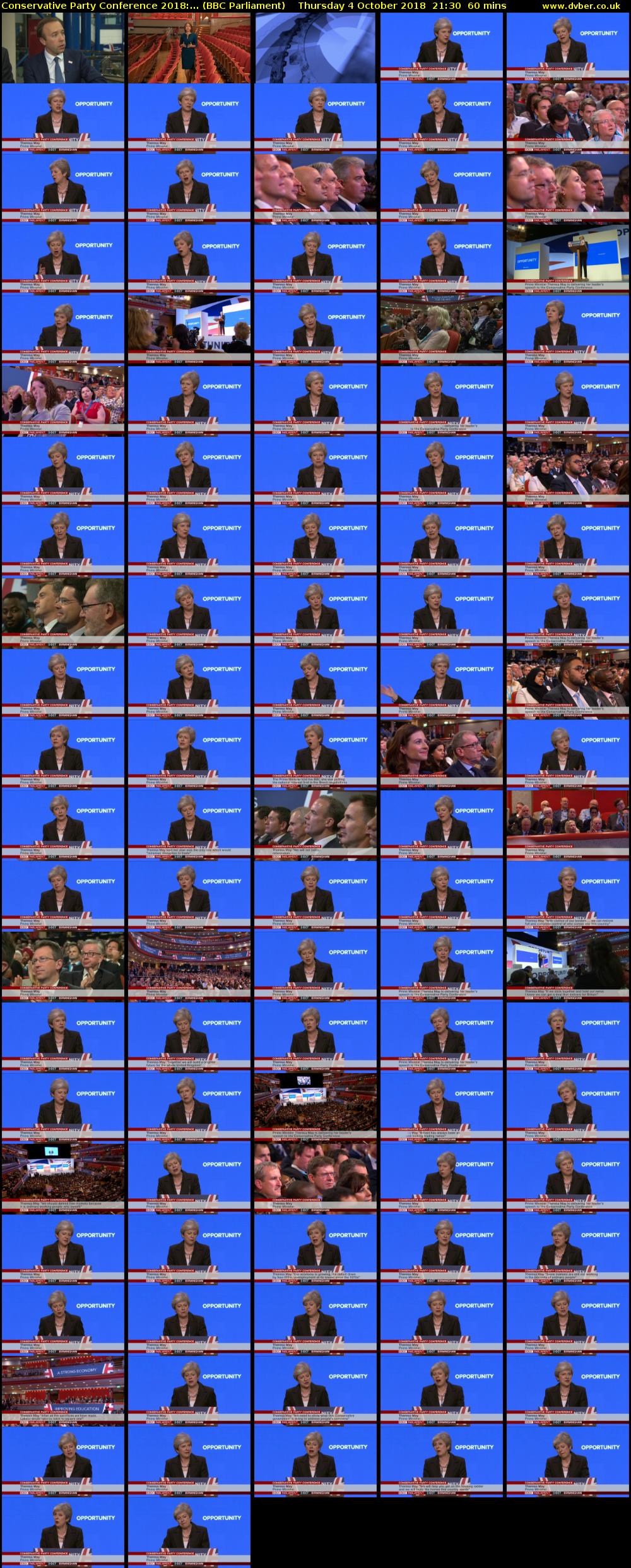 Conservative Party Conference 2018:... (BBC Parliament) Thursday 4 October 2018 21:30 - 22:30