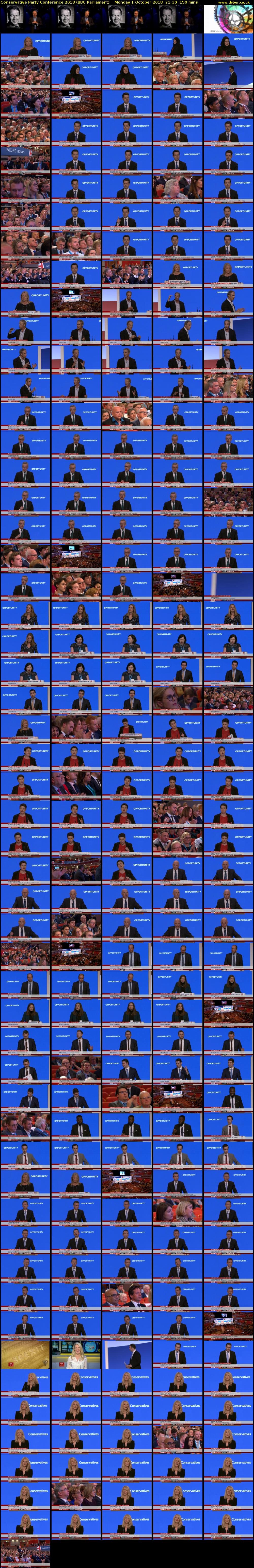 Conservative Party Conference 2018 (BBC Parliament) Monday 1 October 2018 21:30 - 00:00