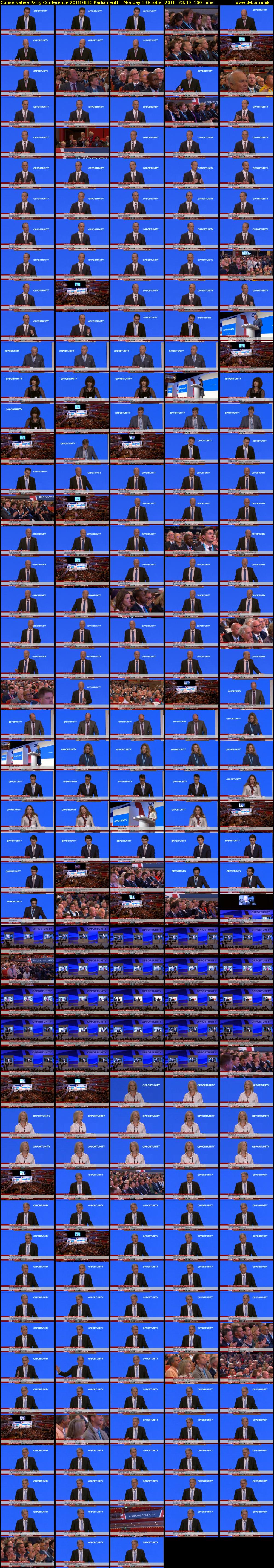 Conservative Party Conference 2018 (BBC Parliament) Monday 1 October 2018 23:40 - 02:20