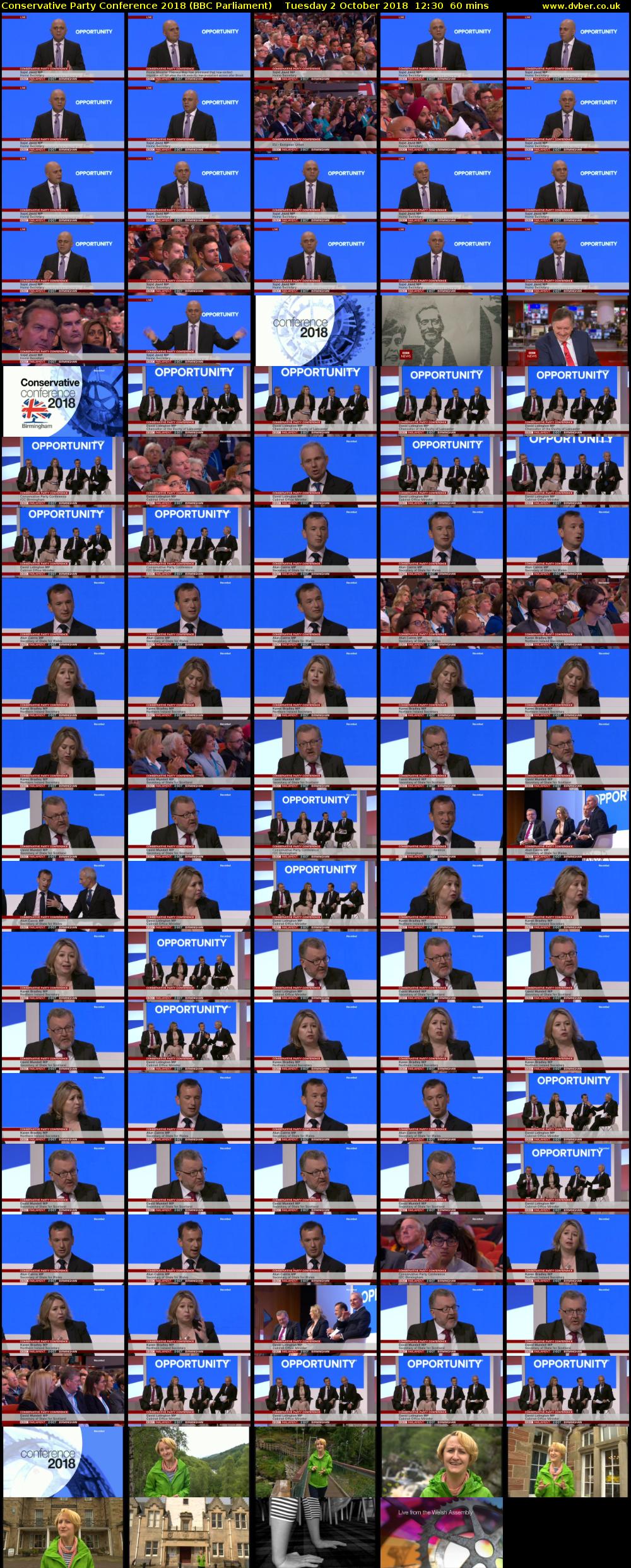 Conservative Party Conference 2018 (BBC Parliament) Tuesday 2 October 2018 12:30 - 13:30