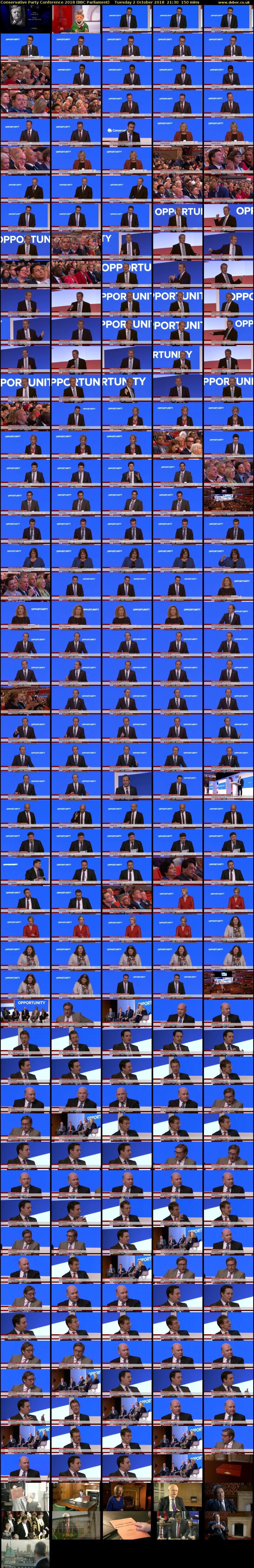 Conservative Party Conference 2018 (BBC Parliament) Tuesday 2 October 2018 21:30 - 00:00