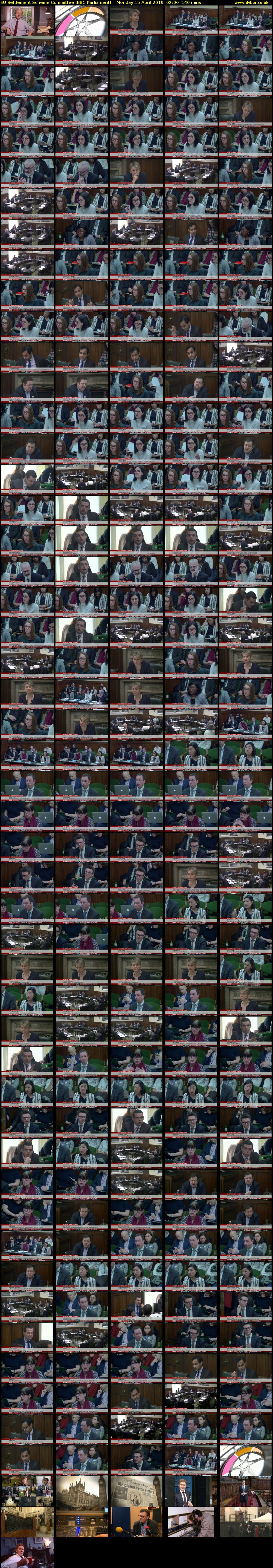 EU Settlement Scheme Committee (BBC Parliament) Monday 15 April 2019 02:00 - 04:20