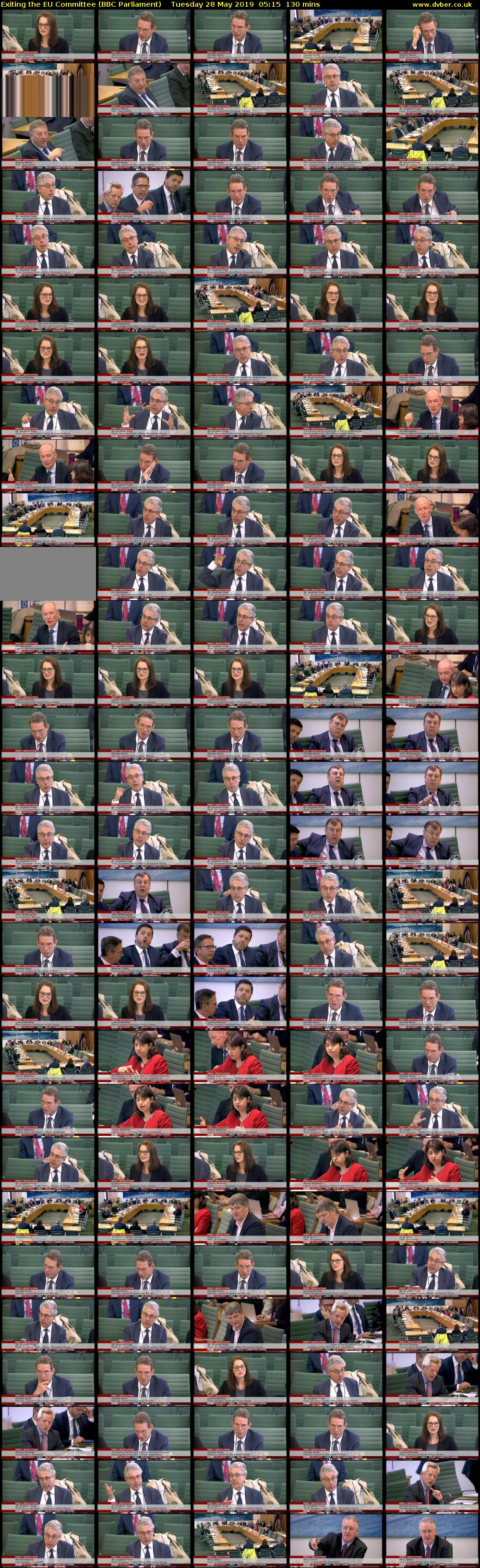 Exiting the EU Committee (BBC Parliament) Tuesday 28 May 2019 05:15 - 07:25