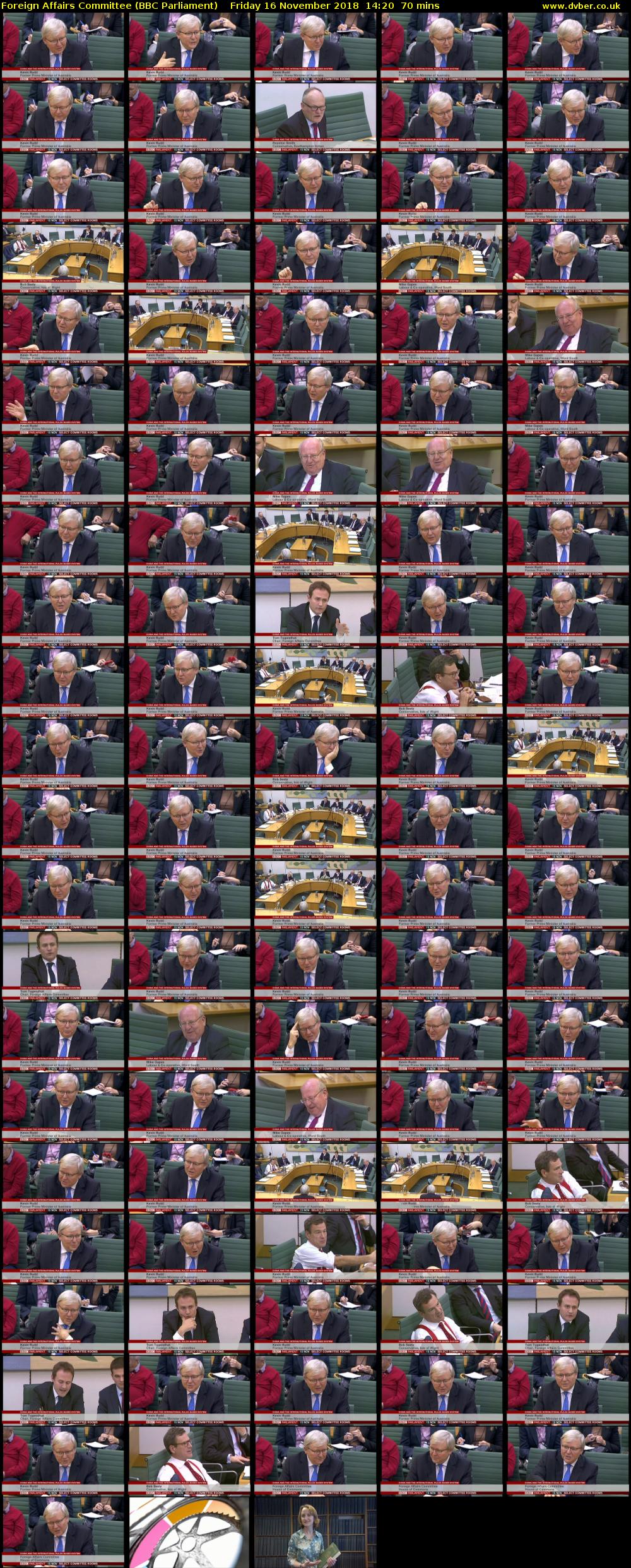 Foreign Affairs Committee (BBC Parliament) Friday 16 November 2018 14:20 - 15:30