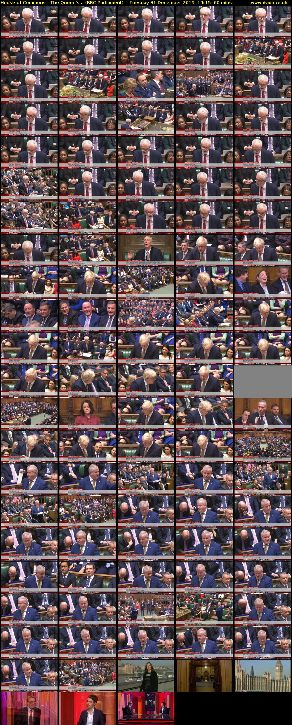 House of Commons - The Queen's... (BBC Parliament) Tuesday 31 December 2019 14:15 - 15:15