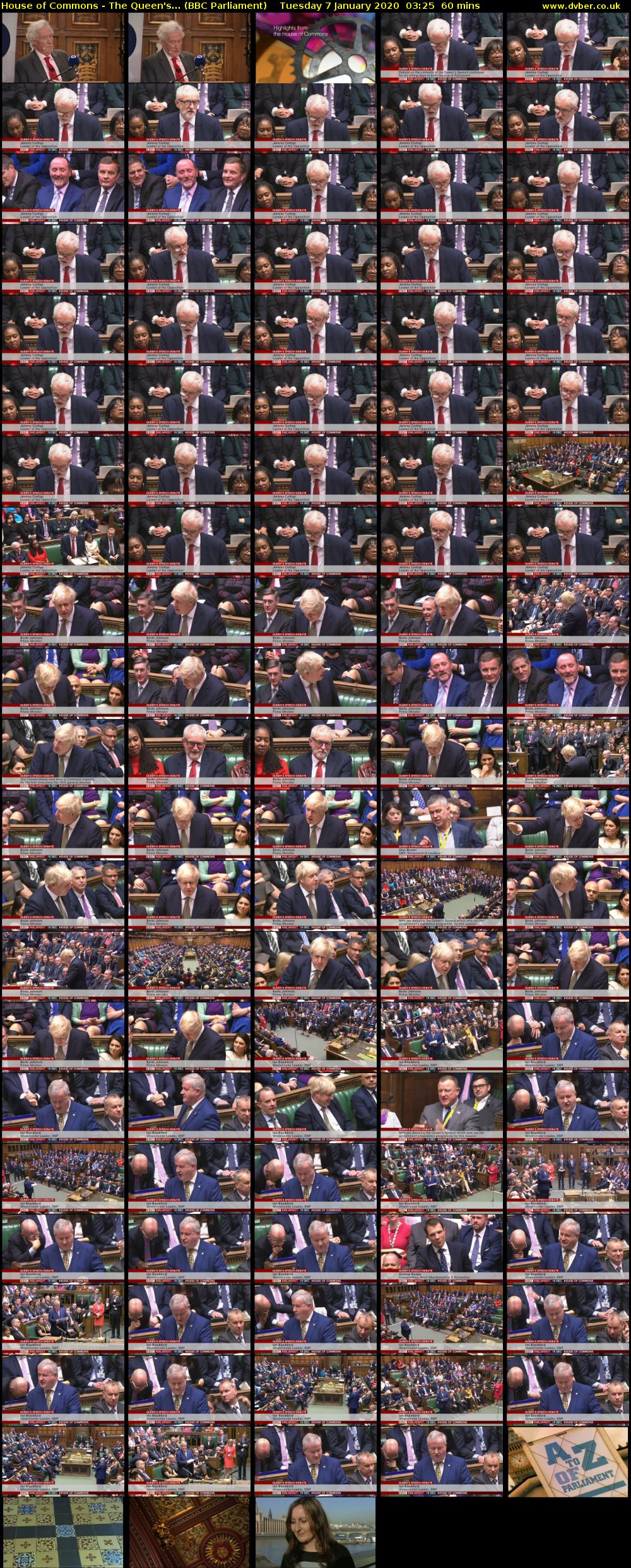 House of Commons - The Queen's... (BBC Parliament) Tuesday 7 January 2020 03:25 - 04:25