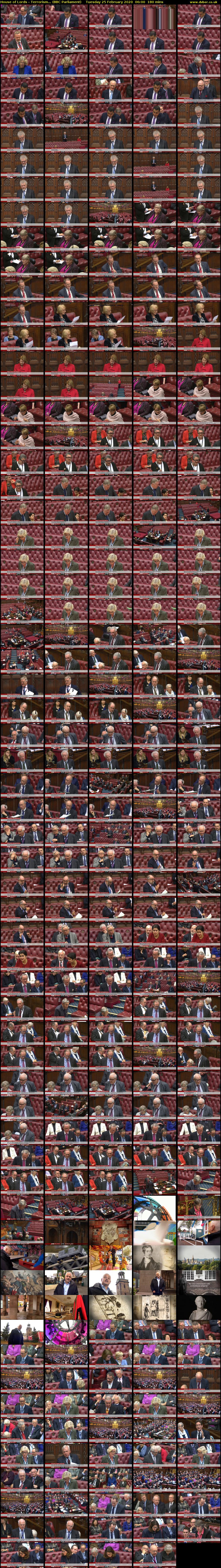 House of Lords - Terrorism... (BBC Parliament) Tuesday 25 February 2020 06:00 - 09:00