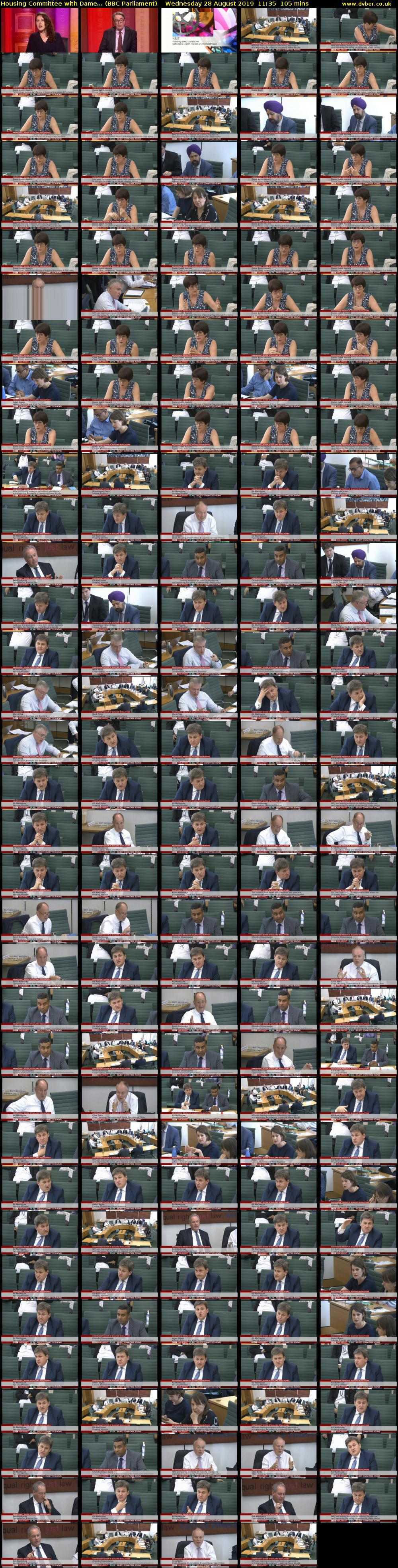 Housing Committee with Dame... (BBC Parliament) Wednesday 28 August 2019 11:35 - 13:20