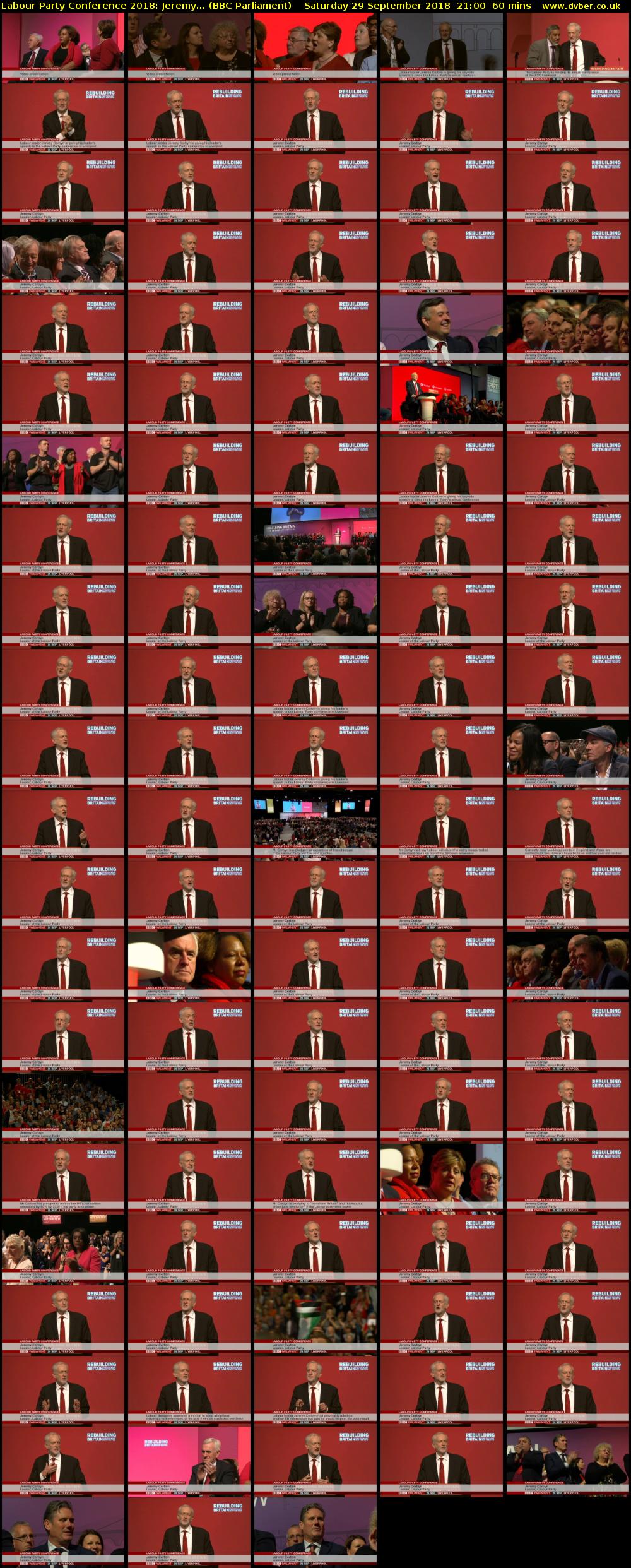 Labour Party Conference 2018: Jeremy... (BBC Parliament) Saturday 29 September 2018 21:00 - 22:00