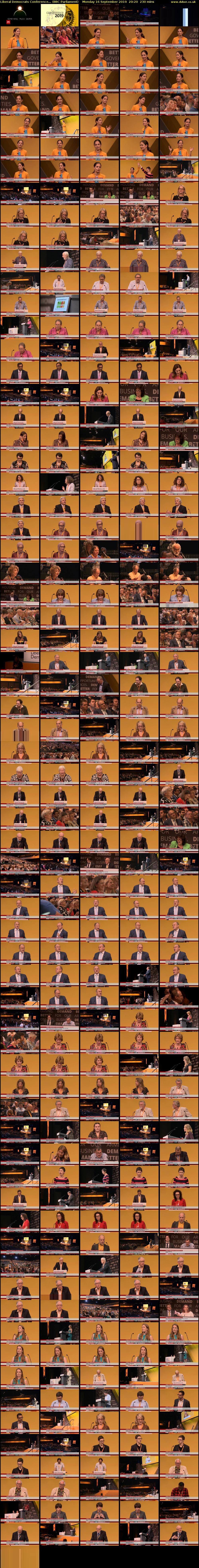 Liberal Democrats Conference... (BBC Parliament) Monday 16 September 2019 20:20 - 00:10