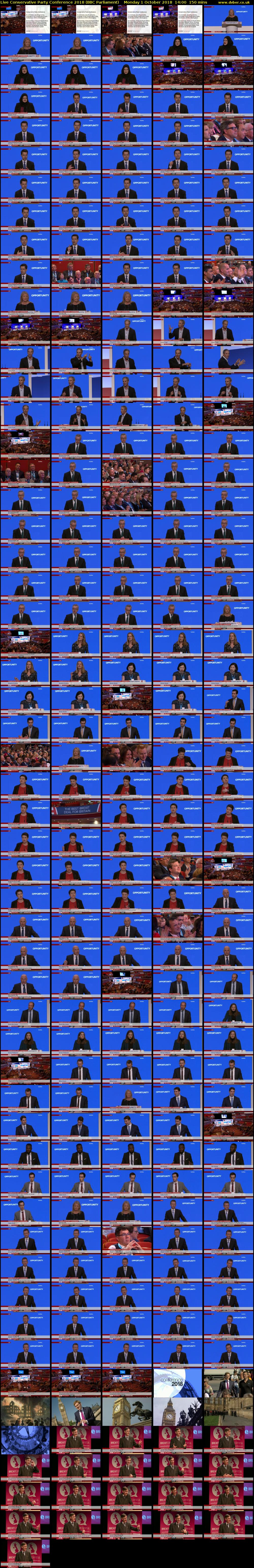 Live Conservative Party Conference 2018 (BBC Parliament) Monday 1 October 2018 14:00 - 16:30