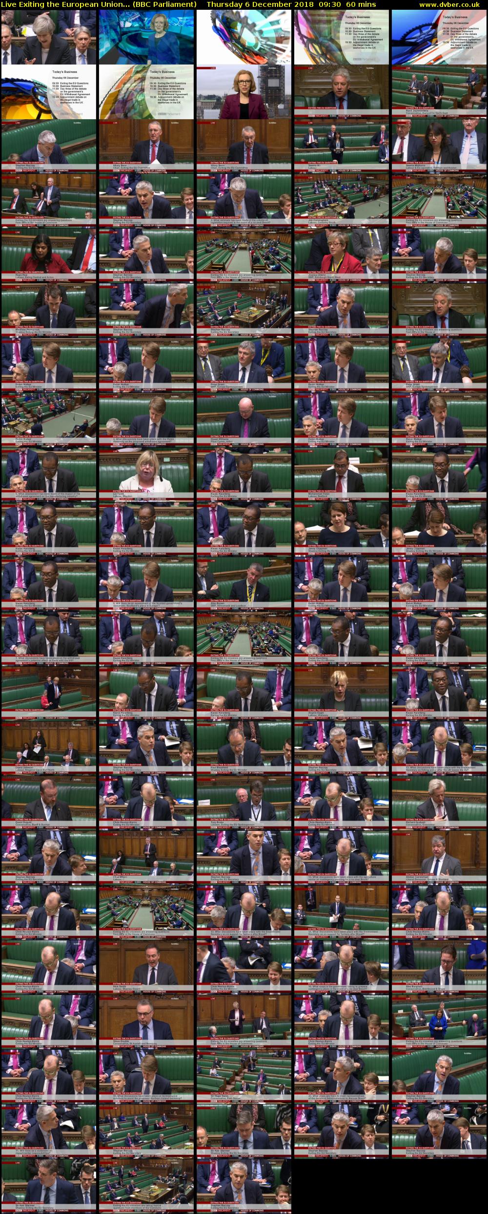 Live Exiting the European Union... (BBC Parliament) Thursday 6 December 2018 09:30 - 10:30