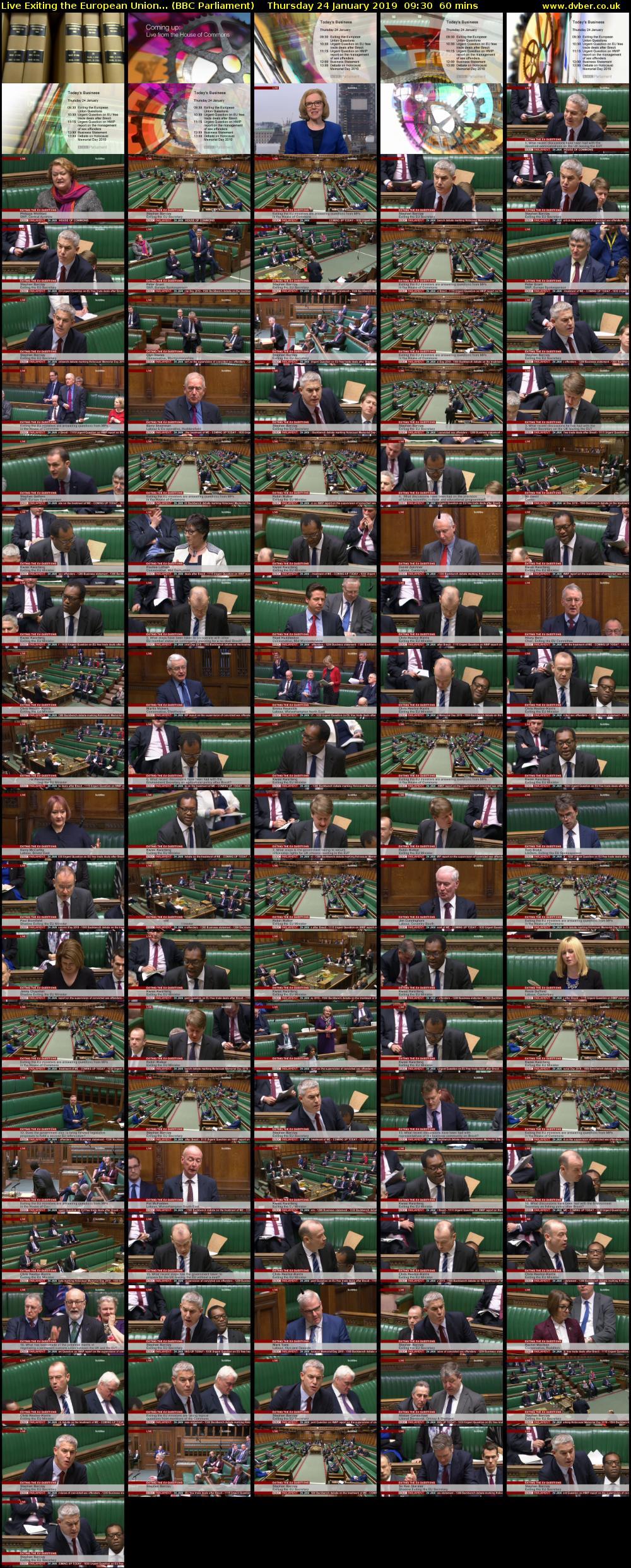 Live Exiting the European Union... (BBC Parliament) Thursday 24 January 2019 09:30 - 10:30