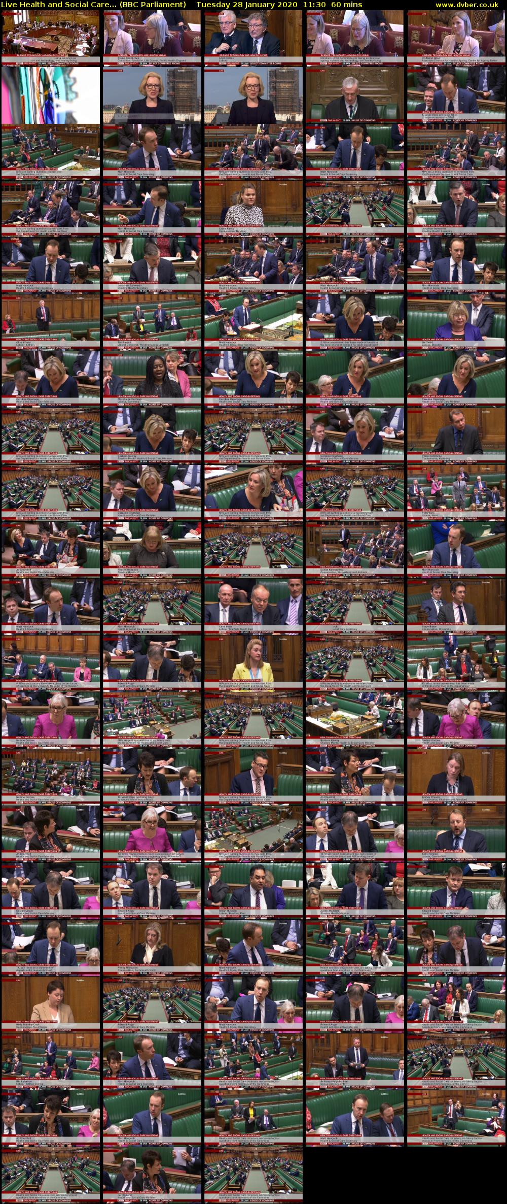 Live Health and Social Care... (BBC Parliament) Tuesday 28 January 2020 11:30 - 12:30