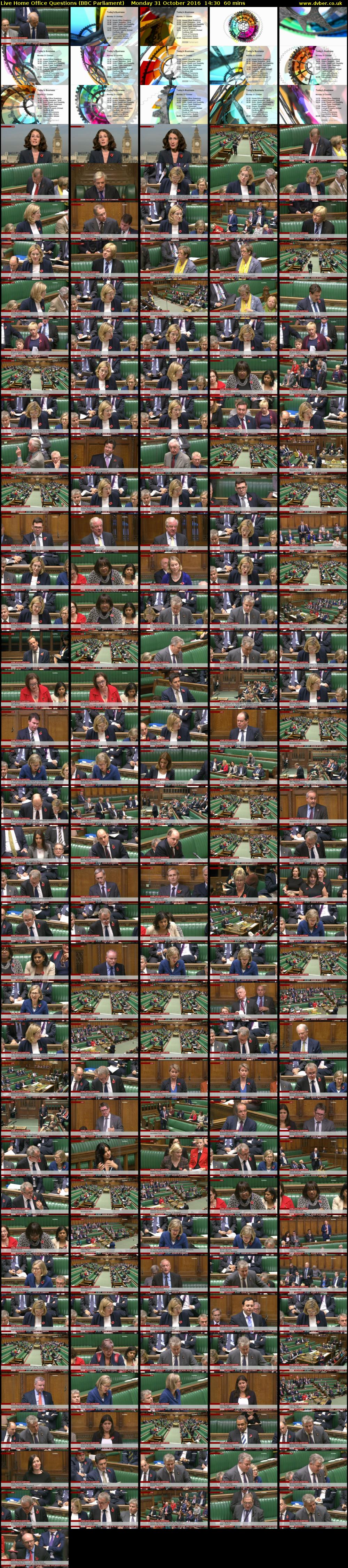 Live Home Office Questions (BBC Parliament) Monday 31 October 2016 14:30 - 15:30