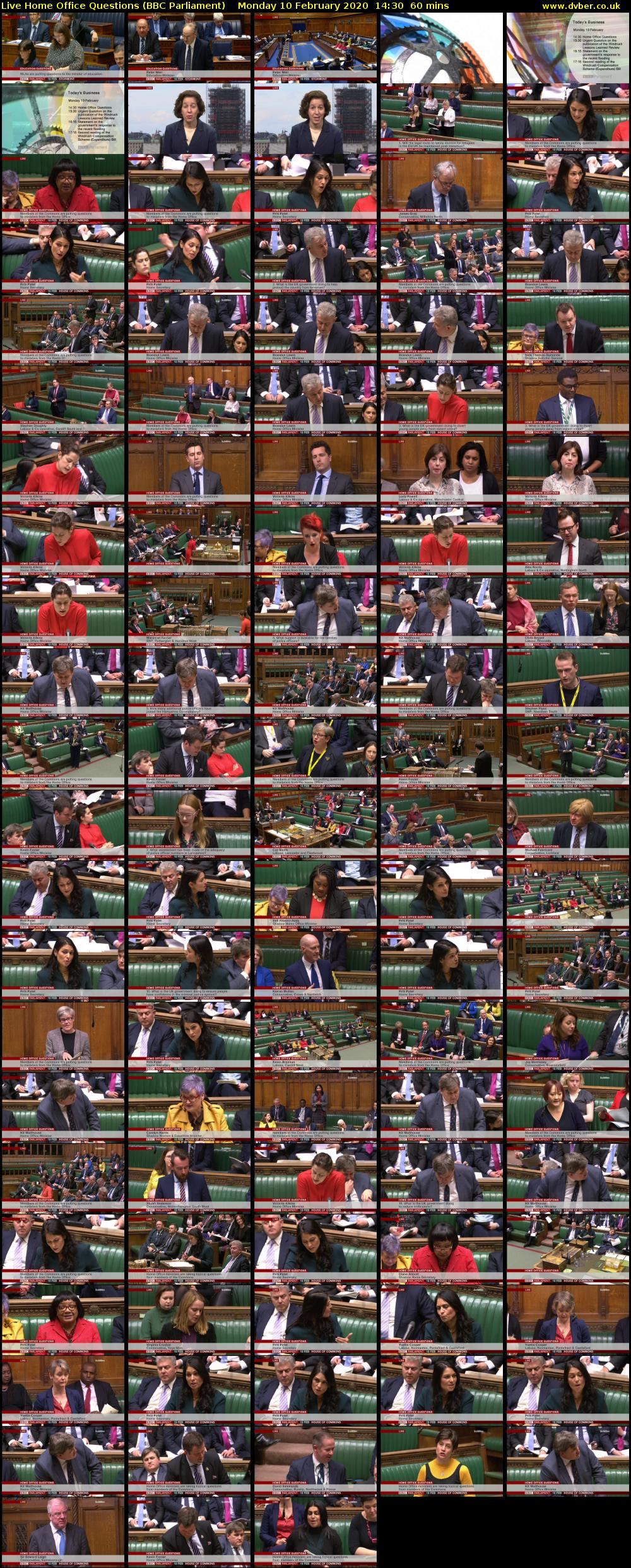 Live Home Office Questions (BBC Parliament) Monday 10 February 2020 14:30 - 15:30