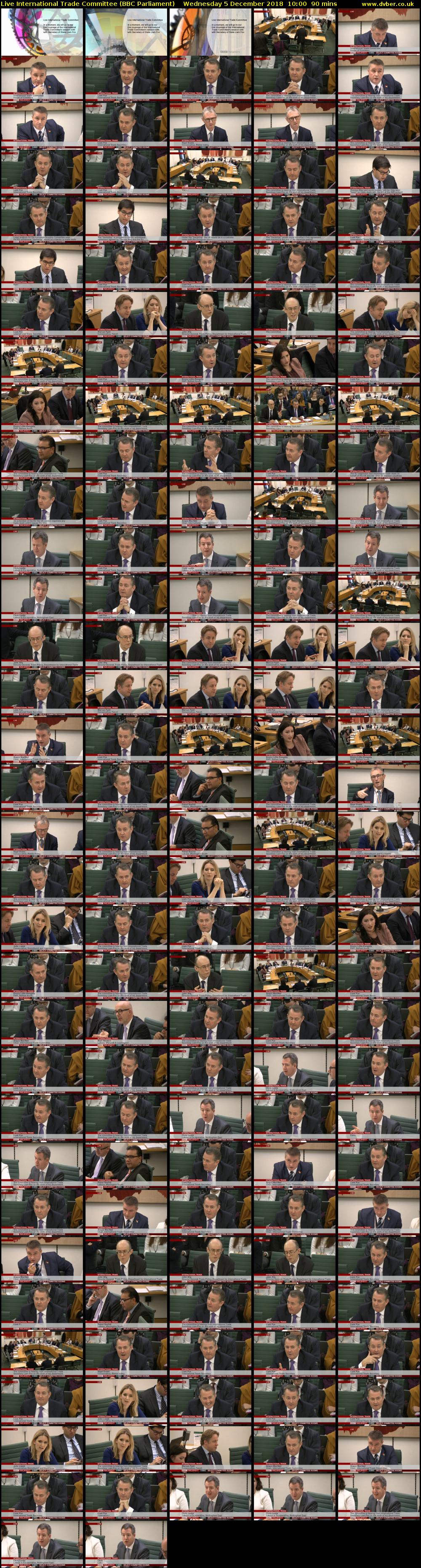 Live International Trade Committee (BBC Parliament) Wednesday 5 December 2018 10:00 - 11:30