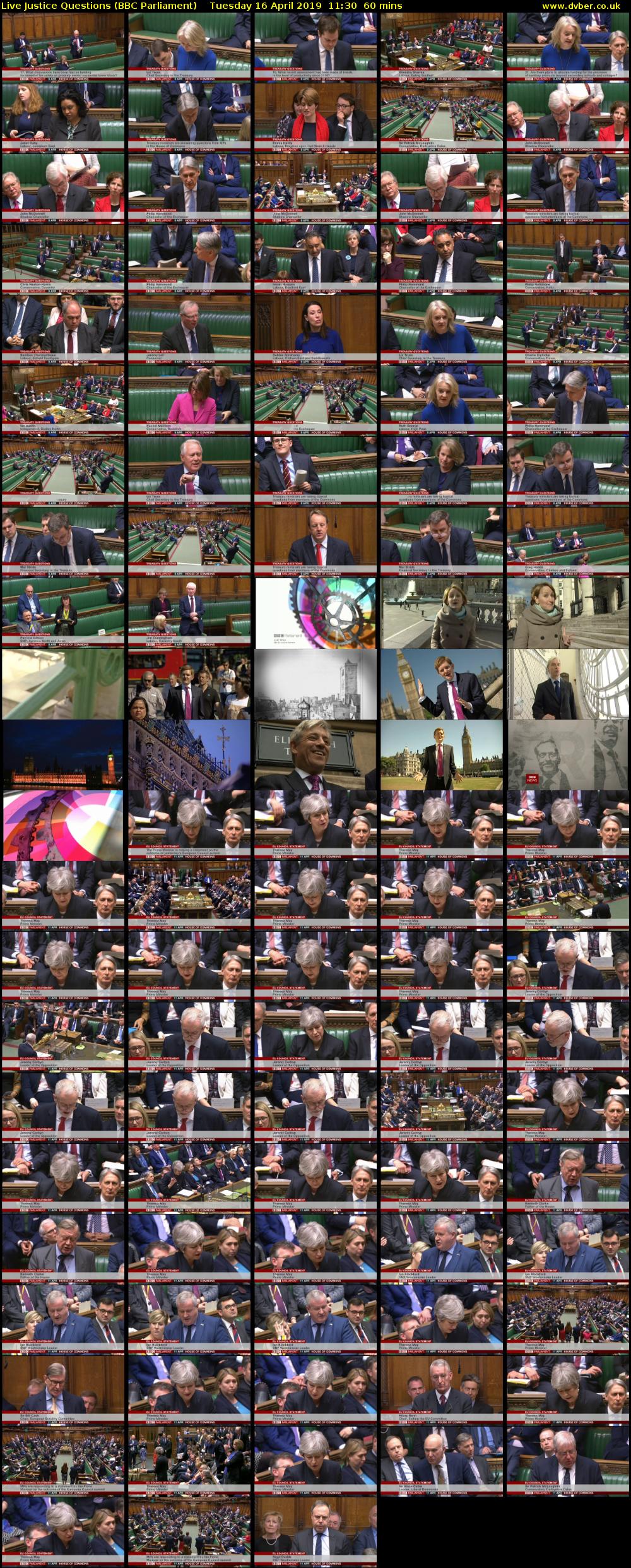 Live Justice Questions (BBC Parliament) Tuesday 16 April 2019 11:30 - 12:30