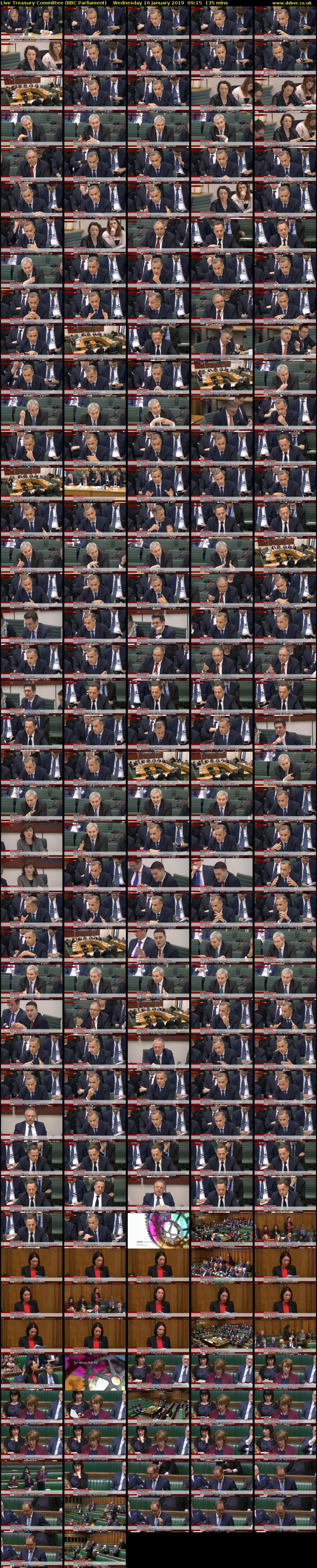 Live Treasury Committee (BBC Parliament) Wednesday 16 January 2019 09:15 - 11:30