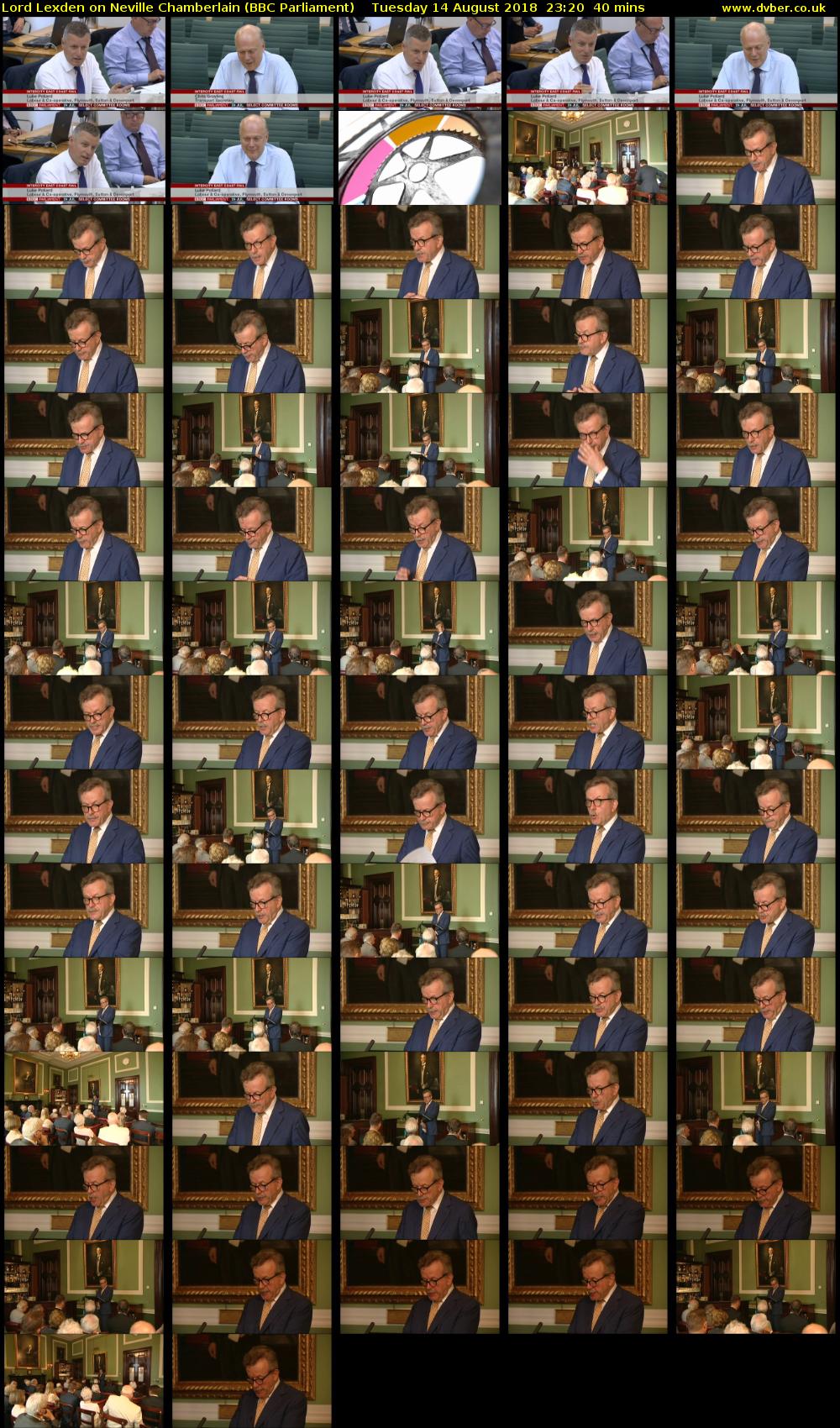 Lord Lexden on Neville Chamberlain (BBC Parliament) Tuesday 14 August 2018 23:20 - 00:00
