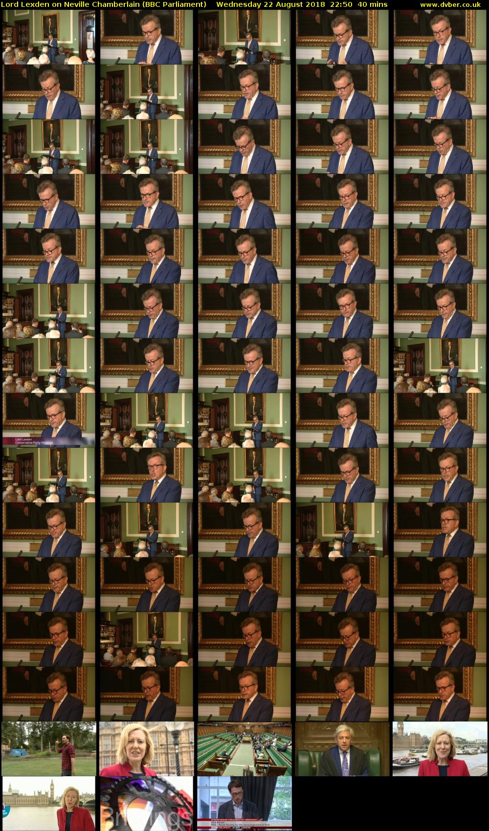 Lord Lexden on Neville Chamberlain (BBC Parliament) Wednesday 22 August 2018 22:50 - 23:30