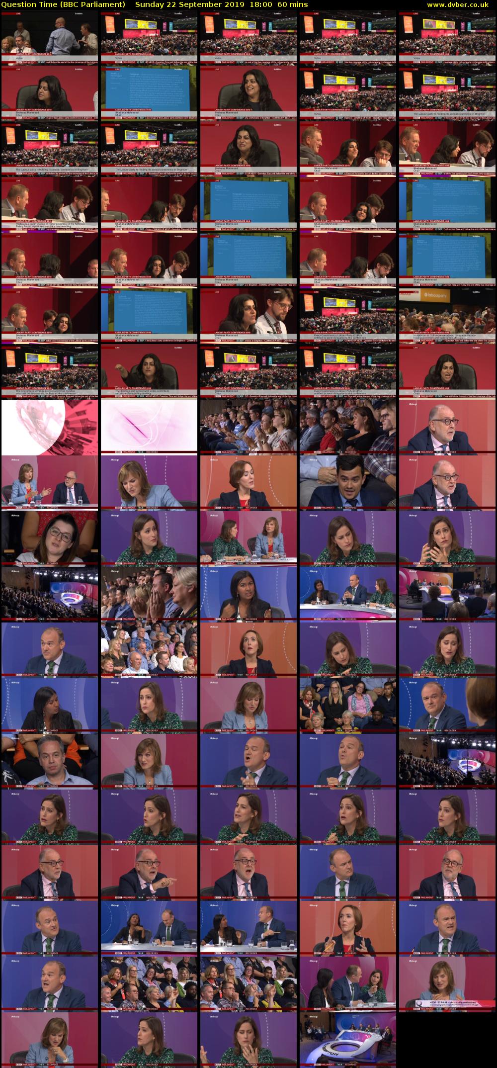 Question Time (BBC Parliament) Sunday 22 September 2019 18:00 - 19:00