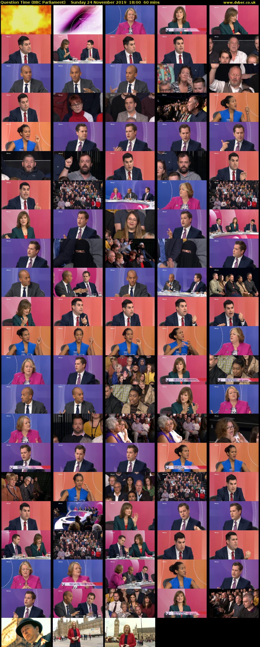 Question Time (BBC Parliament) Sunday 24 November 2019 18:00 - 19:00