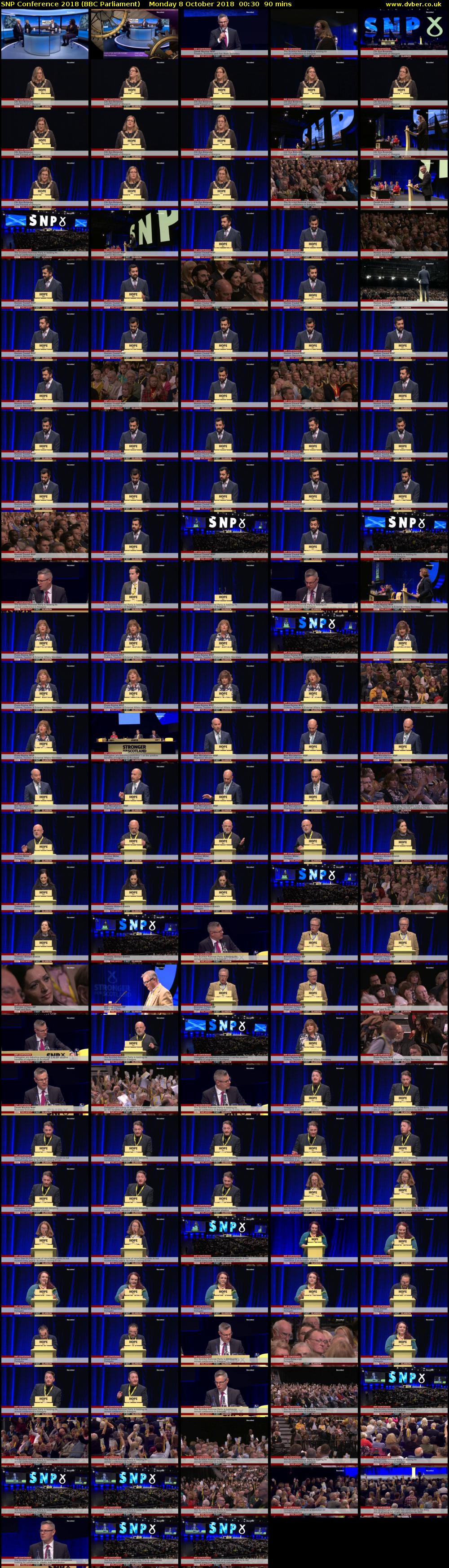 SNP Conference 2018 (BBC Parliament) Monday 8 October 2018 00:30 - 02:00