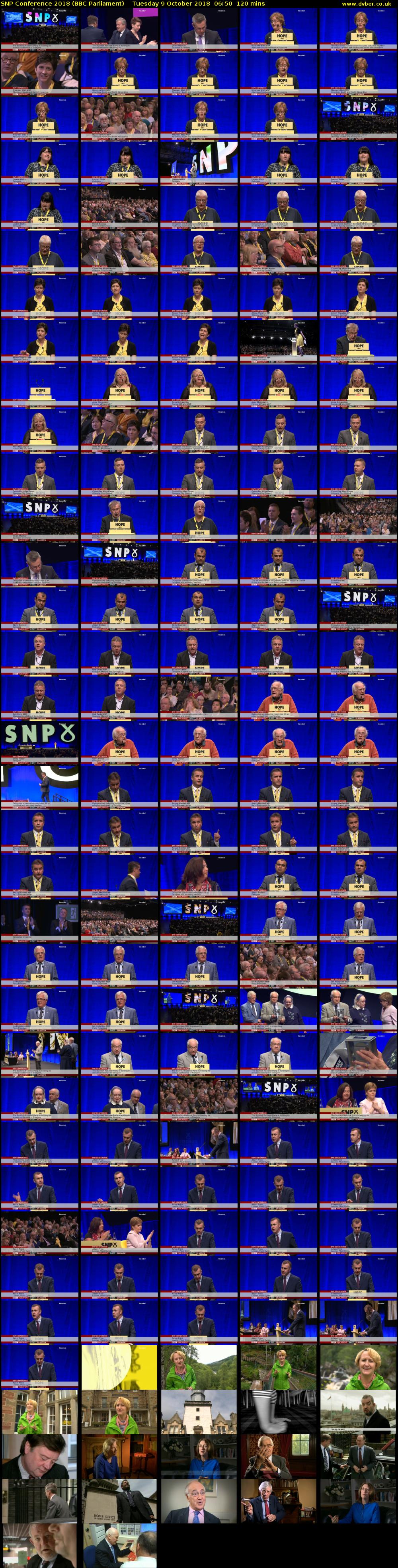 SNP Conference 2018 (BBC Parliament) Tuesday 9 October 2018 06:50 - 08:50