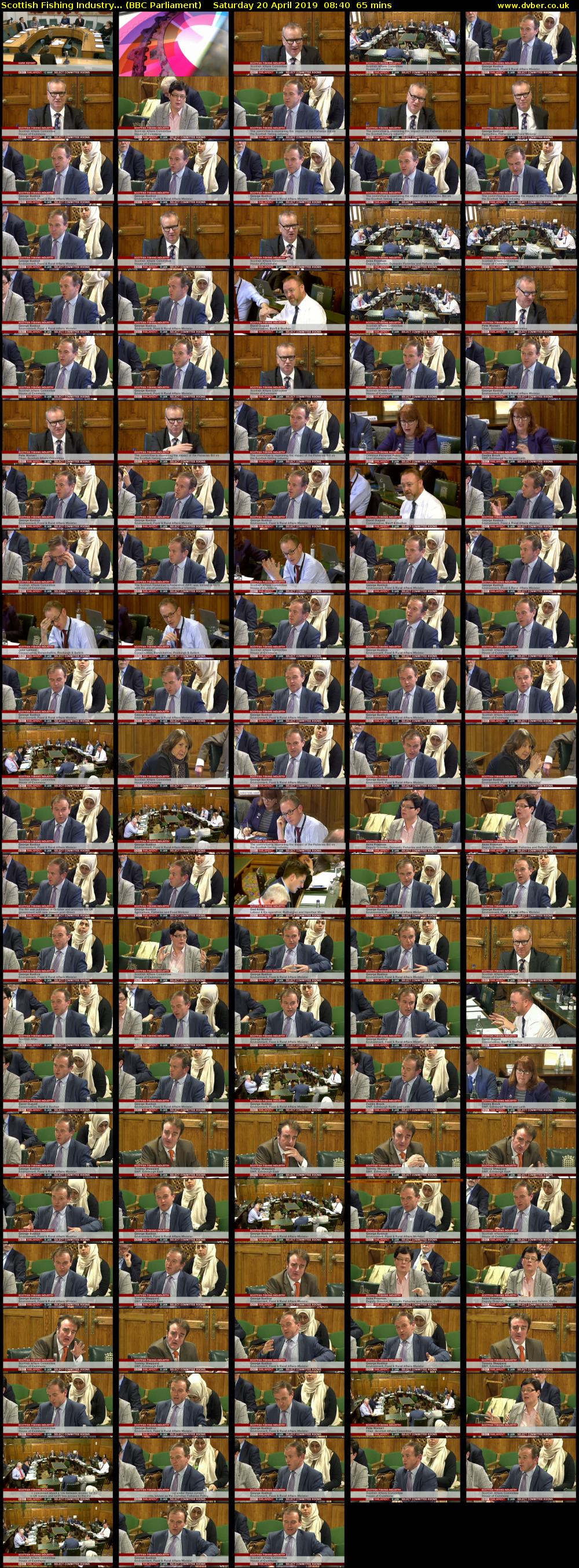 Scottish Fishing Industry... (BBC Parliament) Saturday 20 April 2019 08:40 - 09:45
