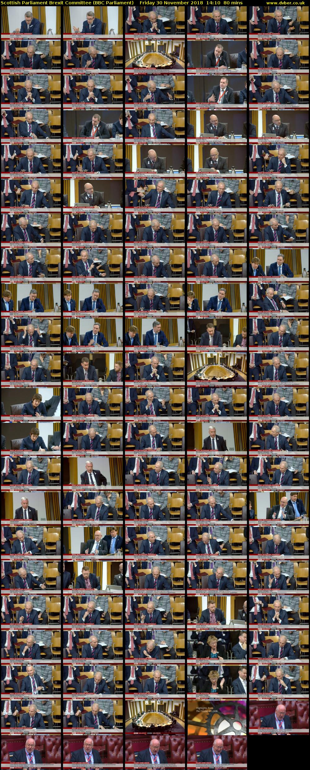 Scottish Parliament Brexit Committee (BBC Parliament) Friday 30 November 2018 14:10 - 15:30