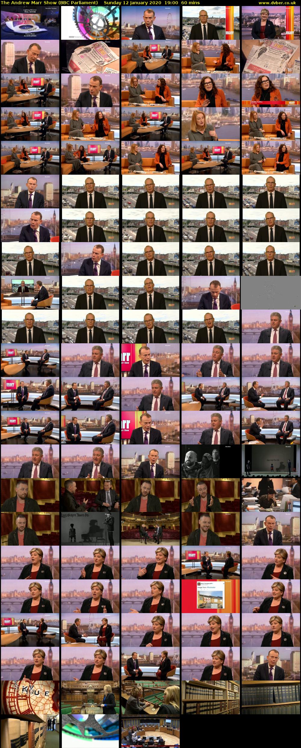 The Andrew Marr Show (BBC Parliament) Sunday 12 January 2020 19:00 - 20:00