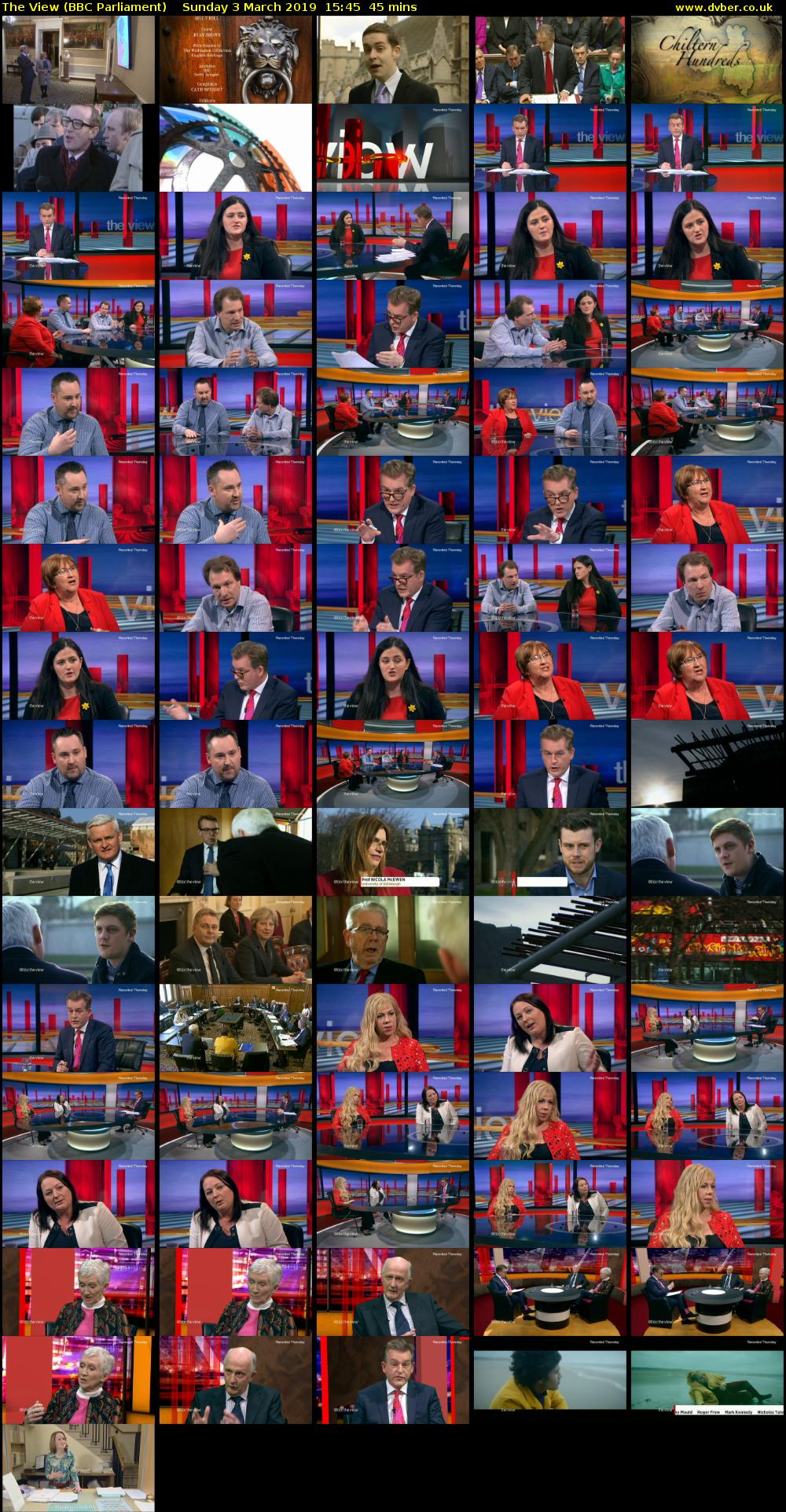 The View (BBC Parliament) Sunday 3 March 2019 15:45 - 16:30