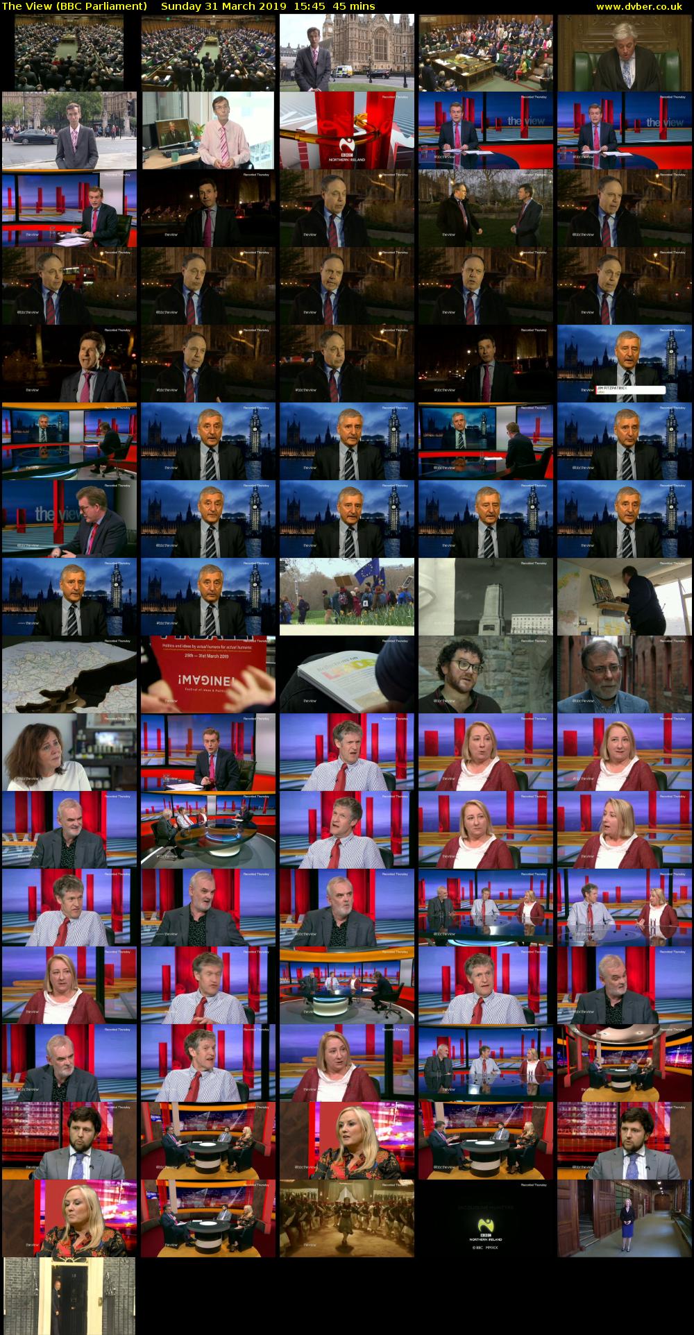 The View (BBC Parliament) Sunday 31 March 2019 15:45 - 16:30