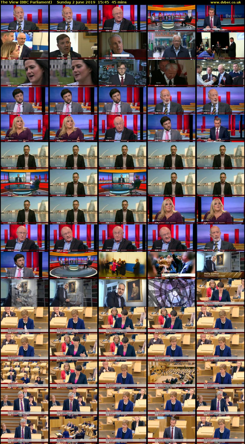 The View (BBC Parliament) Sunday 2 June 2019 15:45 - 16:30