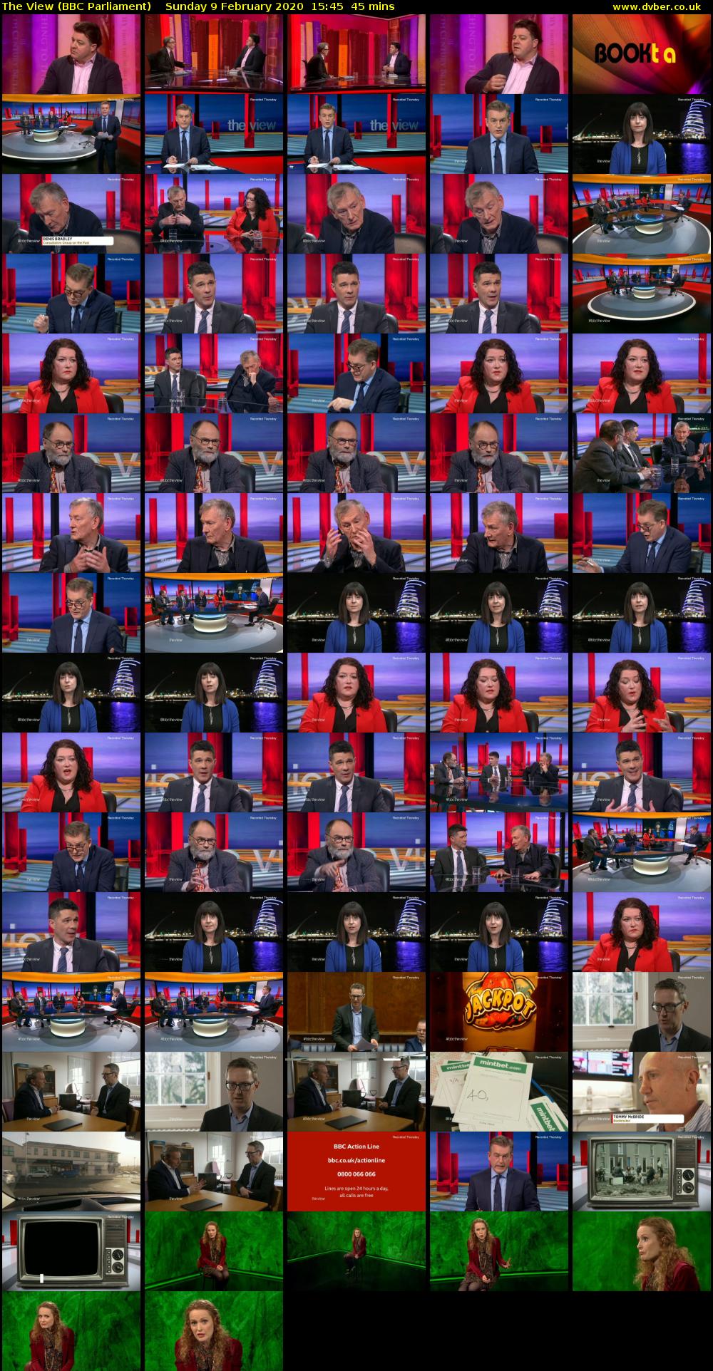 The View (BBC Parliament) Sunday 9 February 2020 15:45 - 16:30