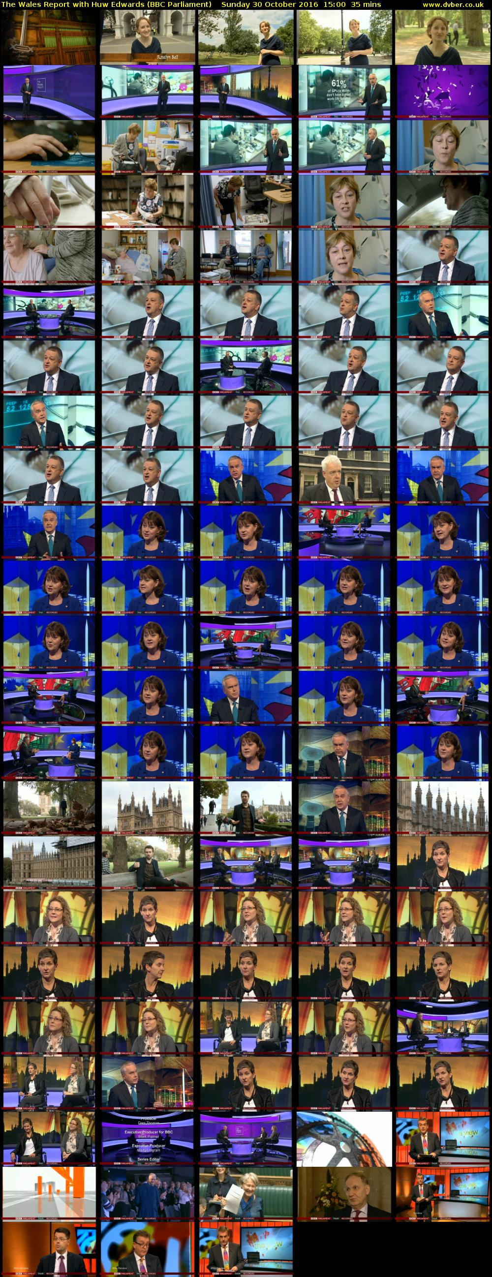 The Wales Report with Huw Edwards (BBC Parliament) Sunday 30 October 2016 15:00 - 15:35