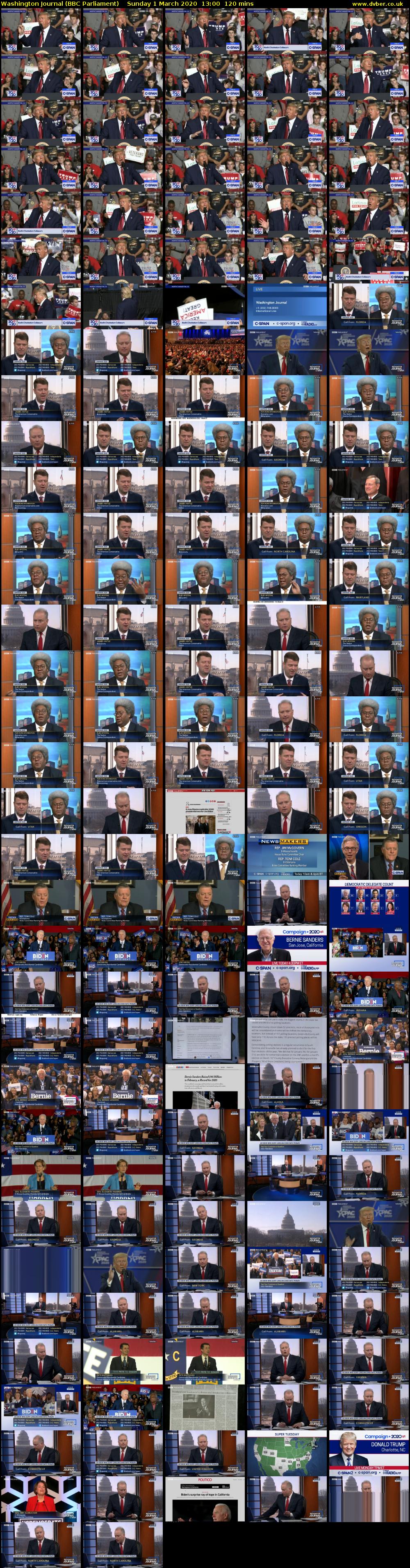 Washington Journal (BBC Parliament) Sunday 1 March 2020 13:00 - 15:00