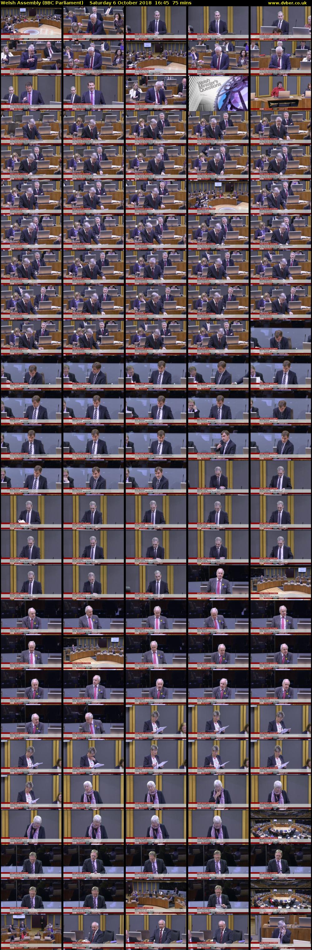 Welsh Assembly (BBC Parliament) Saturday 6 October 2018 16:45 - 18:00