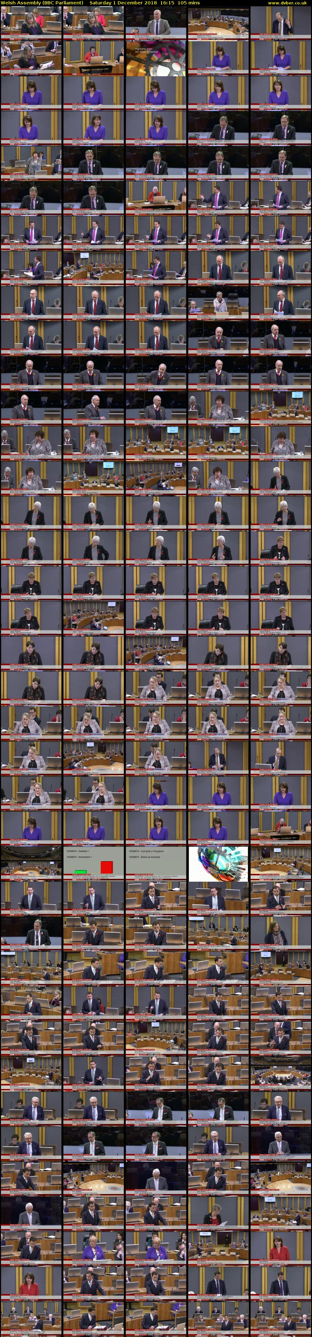 Welsh Assembly (BBC Parliament) Saturday 1 December 2018 16:15 - 18:00