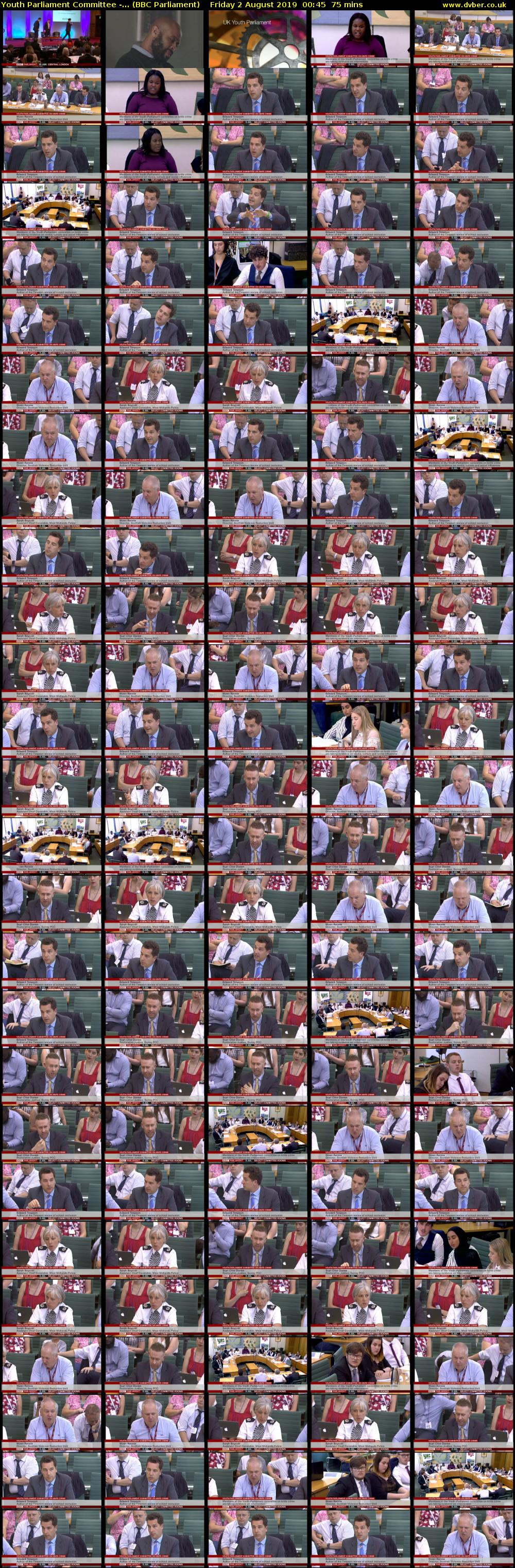 Youth Parliament Committee -... (BBC Parliament) Friday 2 August 2019 00:45 - 02:00